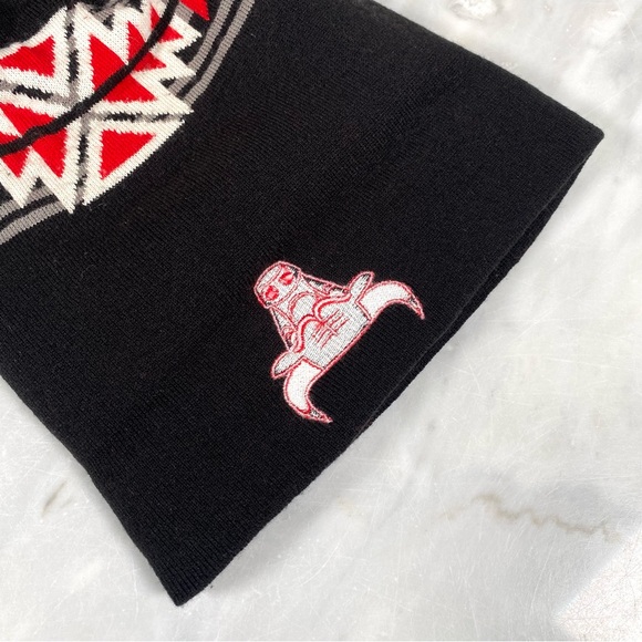Mitchell‎ & Ness Chicago Bulls Cuffed NBA Basketball Skully Beanie Pom Hat Cap - Picture 9 of 13
